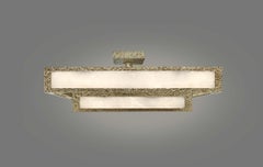 THR28 Rock Crystal Semi Flushmount By Phoenix