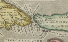 Thraciae Veteris Typus – 1618 Ortelius Map of Ancient Thrace with Hand Color