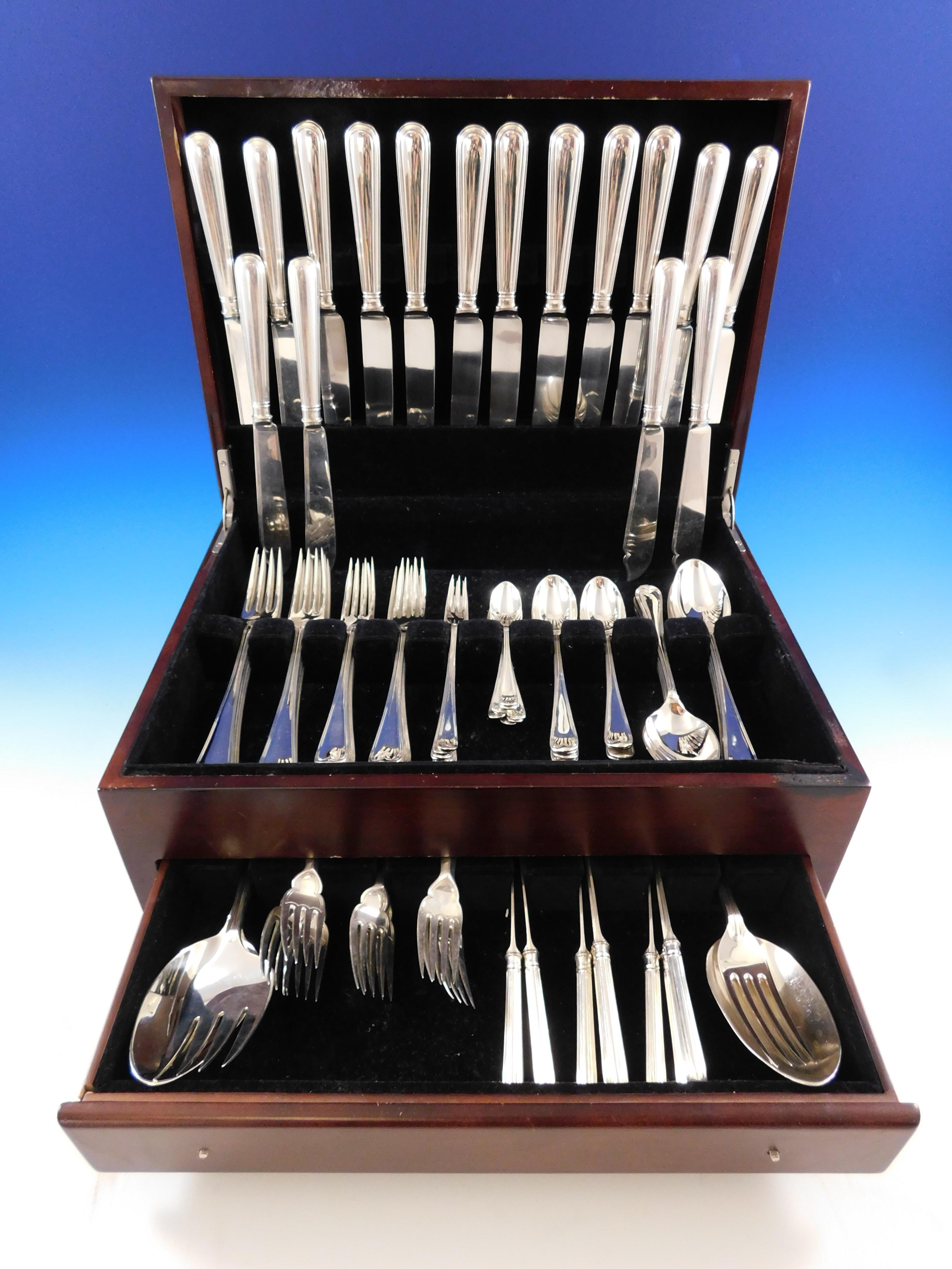 For 70 years, James Robinson has been selling exquisite handmade sterling silver flatware in Sheffield, England. Today, the silver is still made in the traditional way. They start with a rectangular strip of silver, then forge, hammer, file, shape,