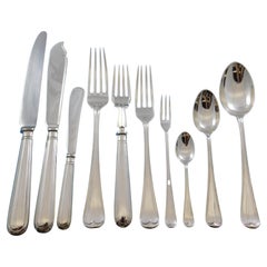 Thread Edge by James Robinson Sterling Silver Flatware Dinner Service 84 Pieces