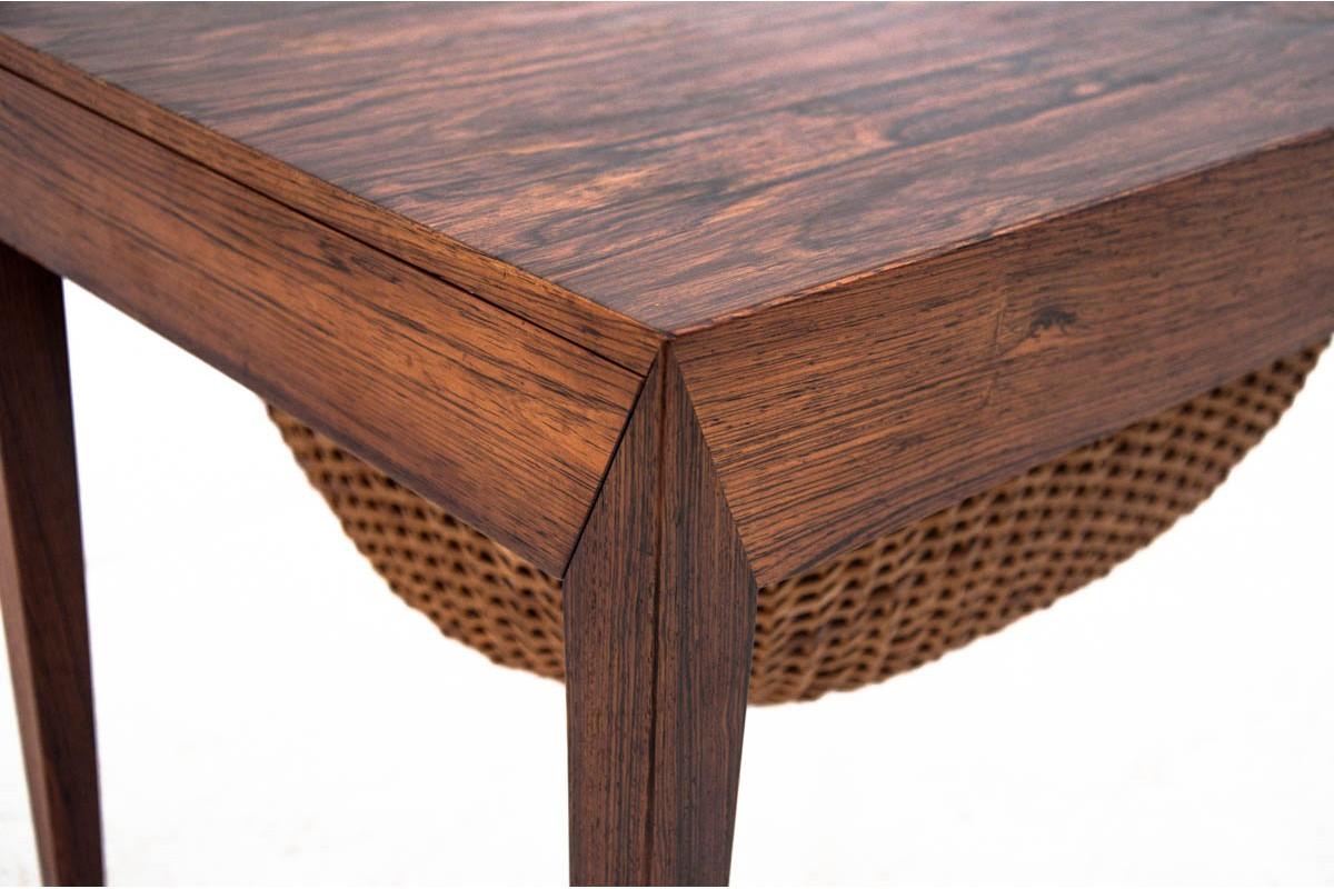 Mid-20th Century Thread Table in Rosewood, Danish Design For Sale