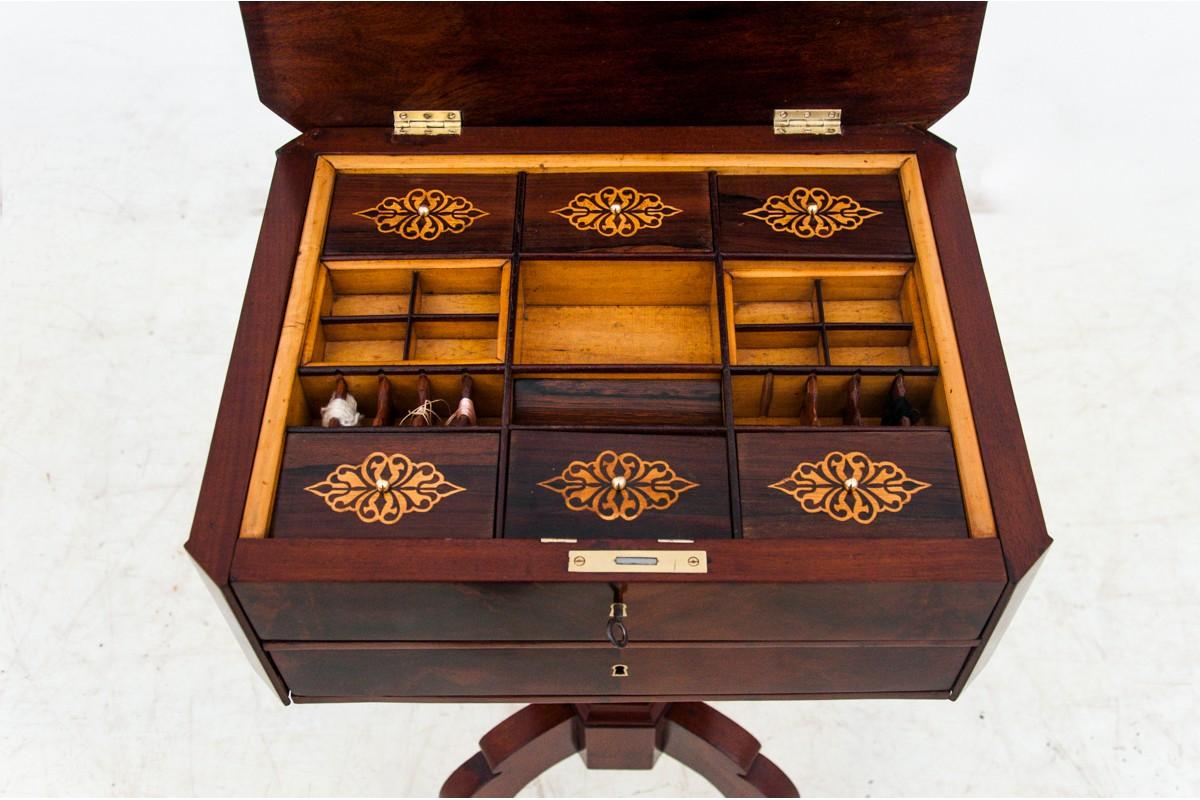 19th Century Thread table, Northern Europe, circa 1860. Antique. For Sale
