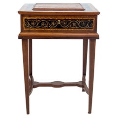 Antique Thread Table, Poland, circa 1920
