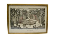 Three 18th Century Engravings  of Versailles Garden by Antoine Aveline