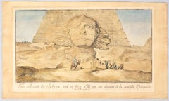 Drei handkolorierte orientalische Ansichten von Ägypten aus dem 18. Jahrhundert, um 1740