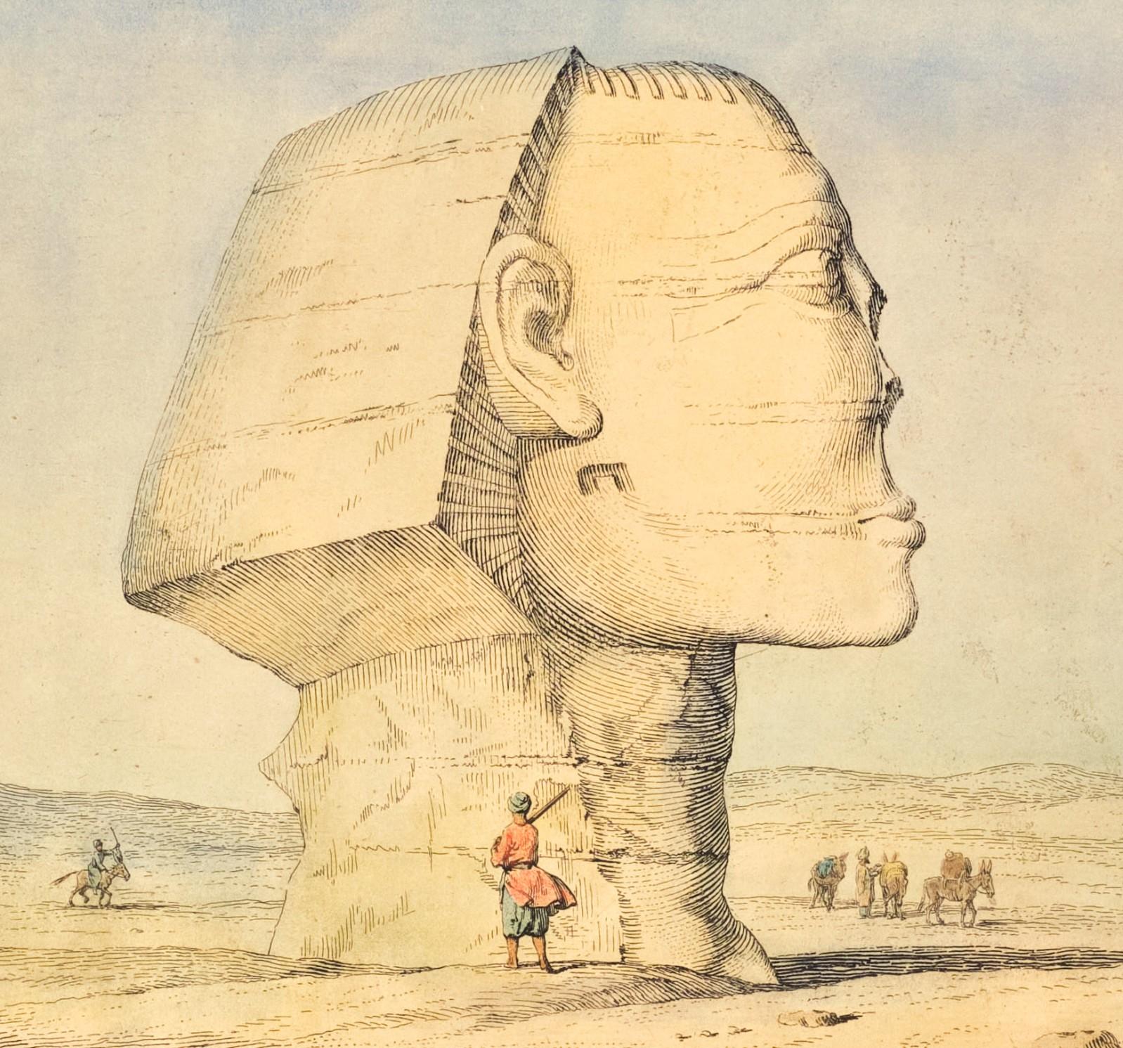 Drei handkolorierte orientalische Ansichten von Ägypten aus dem 18. Jahrhundert, um 1740 im Zustand „Gut“ im Angebot in Ottawa, Ontario
