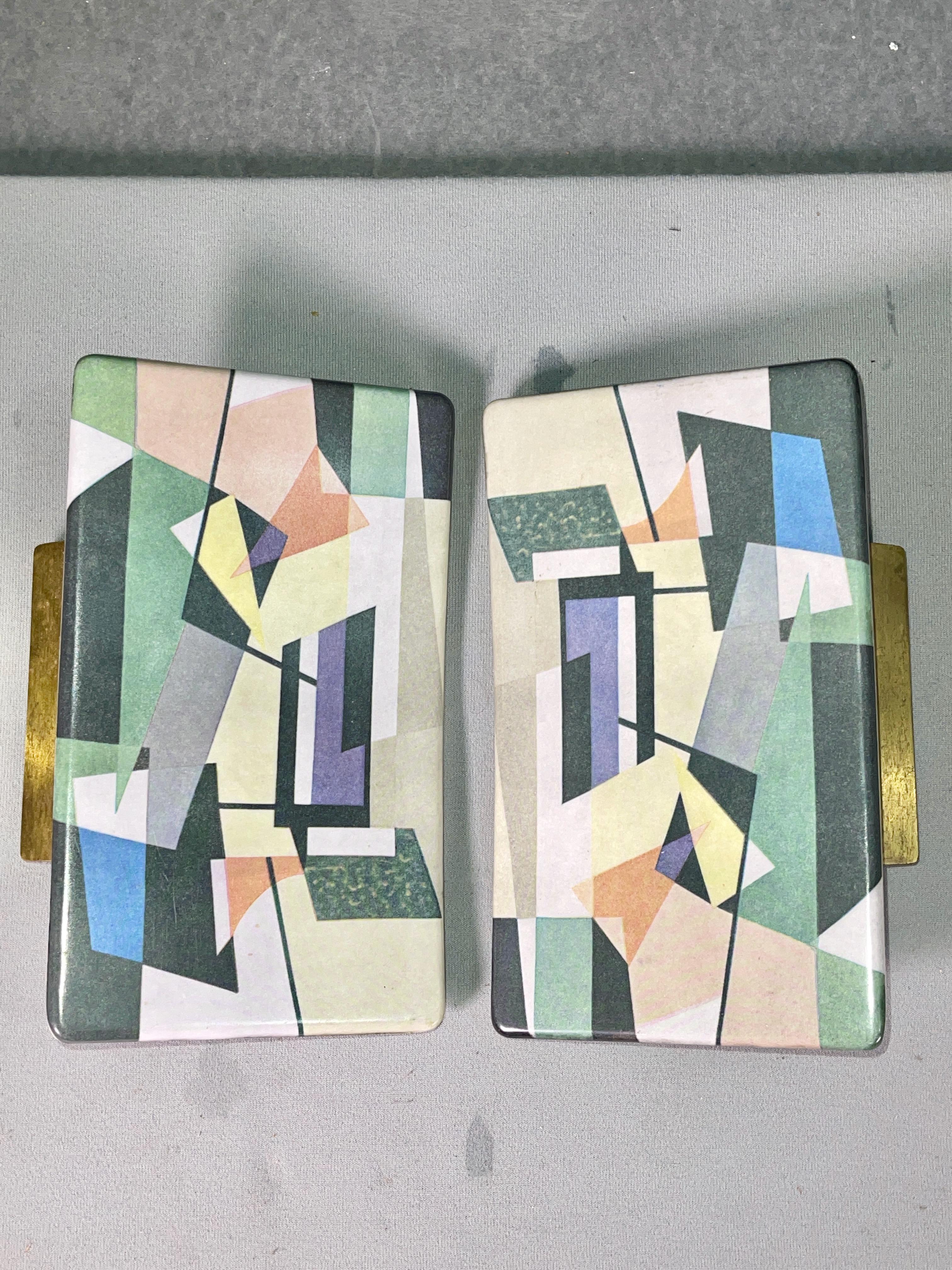 Three 1950's Italian Door Pulls with Abstract Expressionist Design For Sale 5