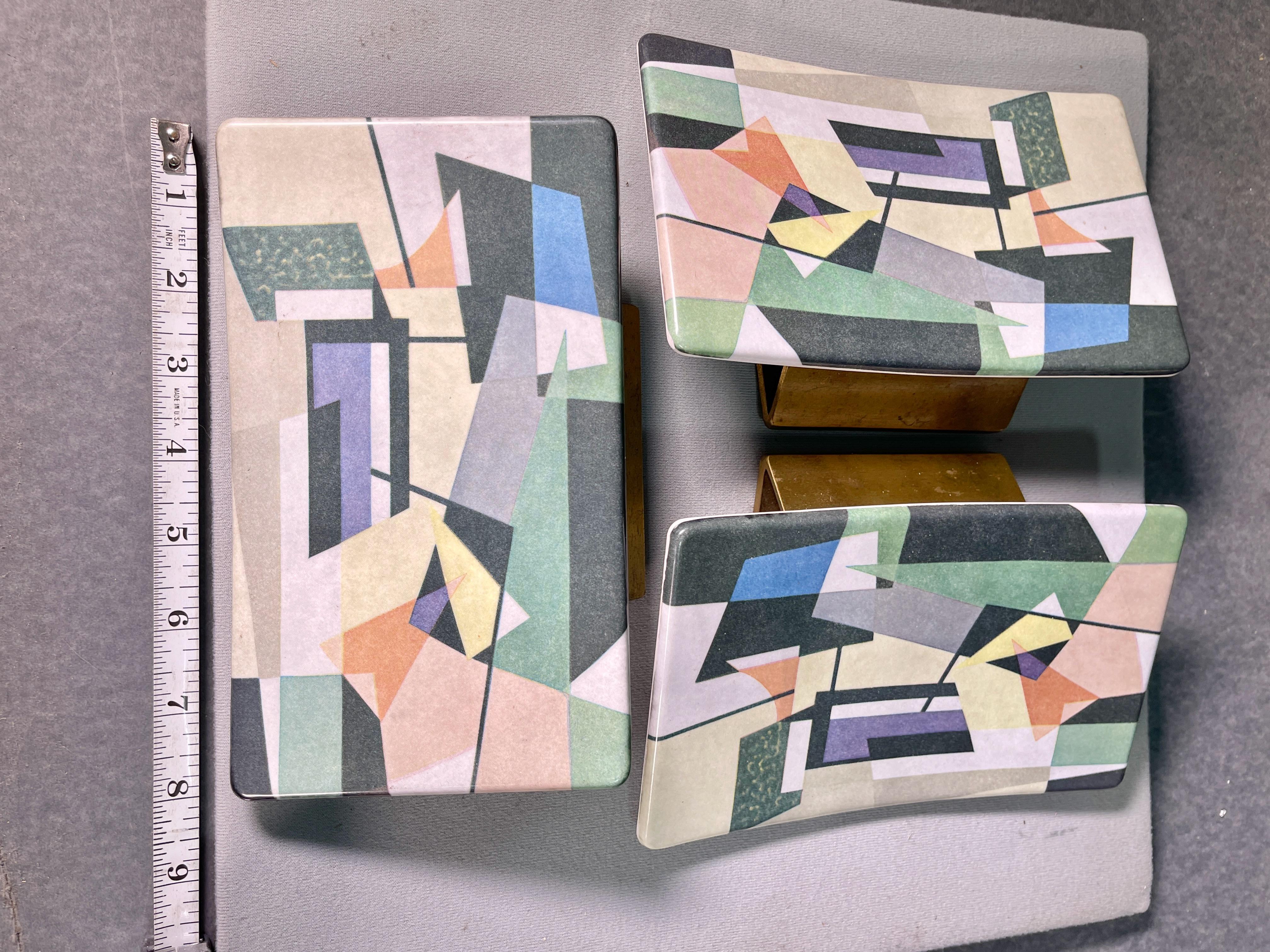 Three 1950's Italian Door Pulls with Abstract Expressionist Design For Sale 2