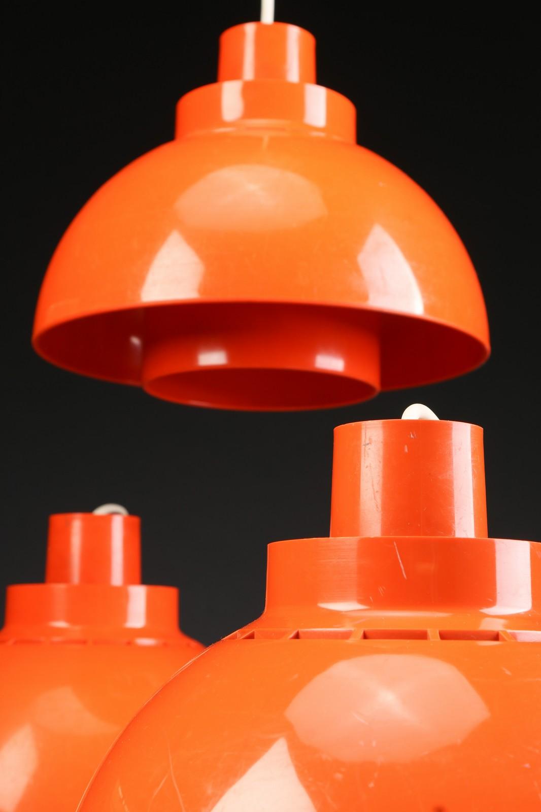 orange pendant lights