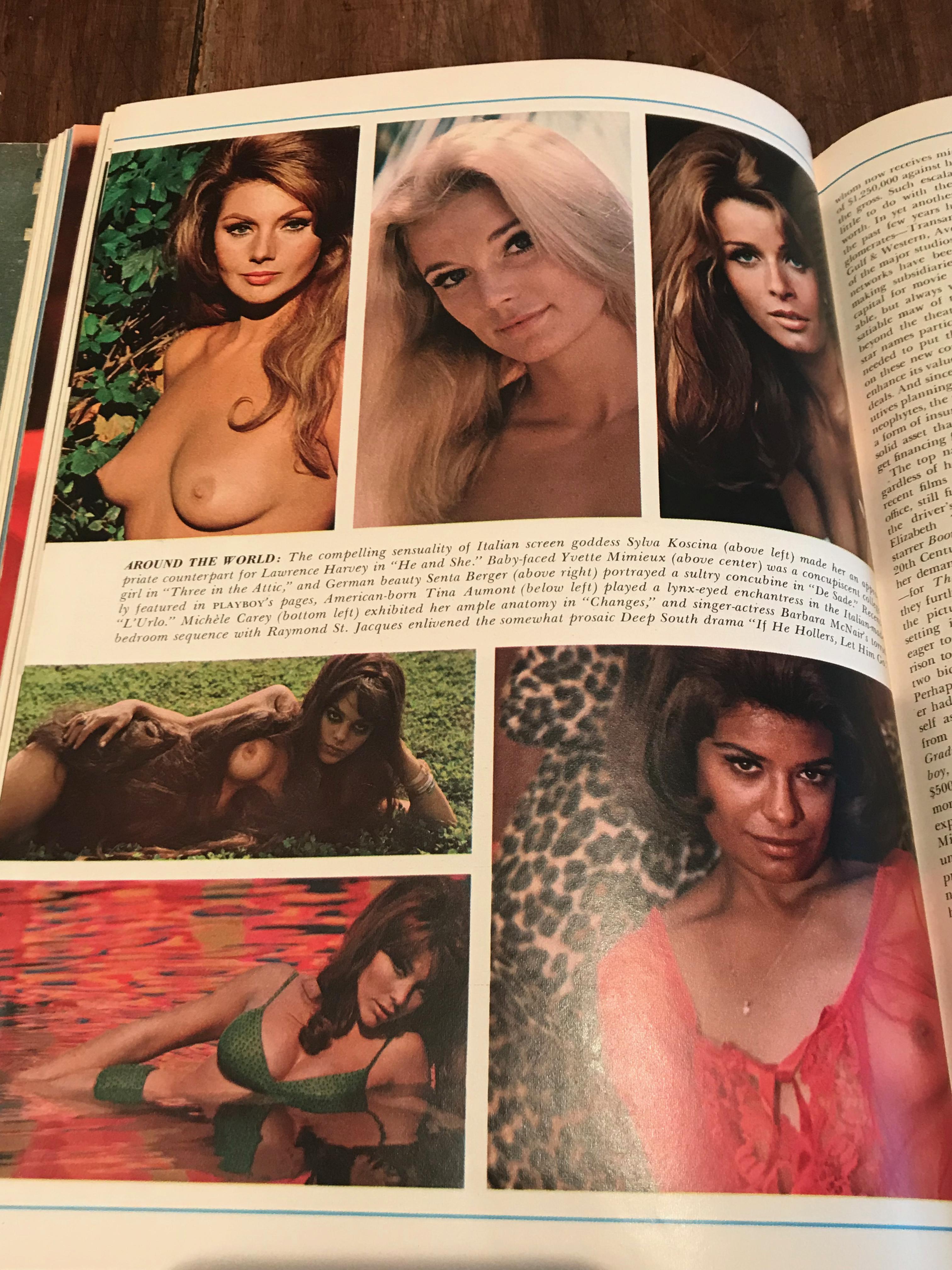 Three 1960s Playboy Magazines 1967, 1968 and 1969 Man Cave Decor! For Sale 2