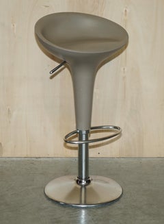 Three 1997 Magis Bombo Bar Kitchen Swivel Stools Designed by Stefano Giovannoni