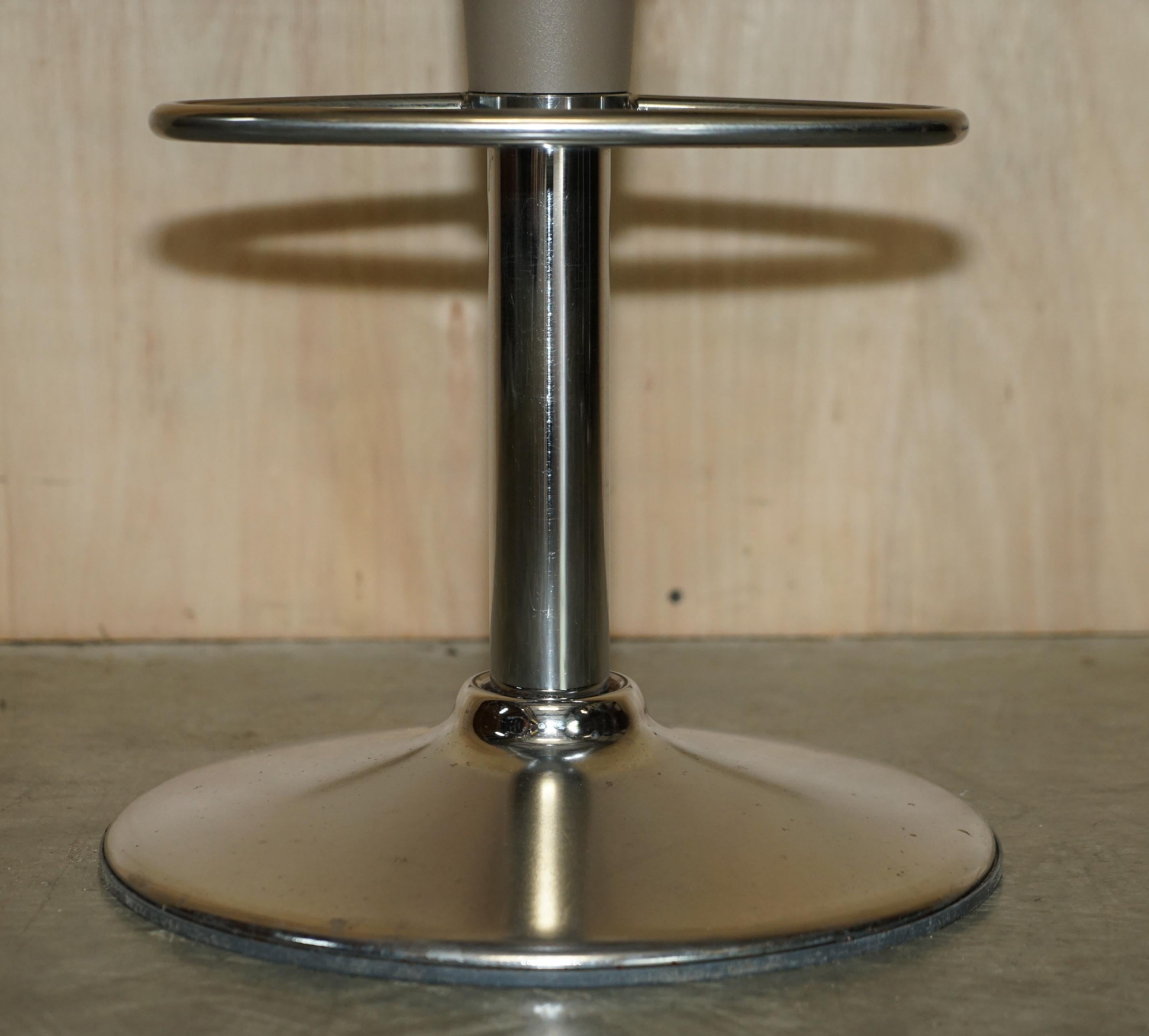 Hand-Crafted Three 1997 Magis Bombo Bar Kitchen Swivel Stools Designed by Stefano Giovannoni
