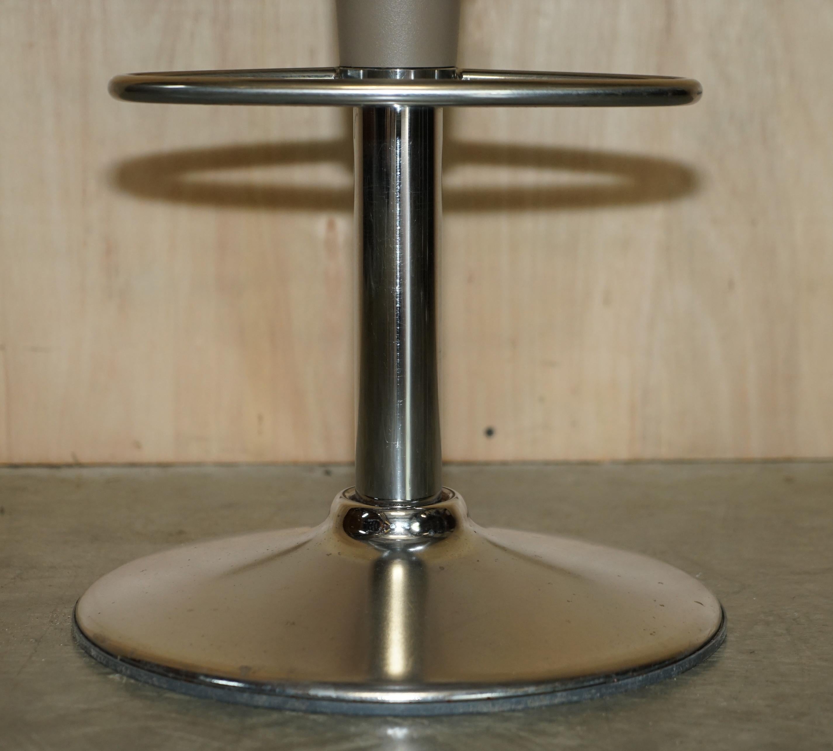 Hand-Crafted Three 1997 Magis Bombo Bar Kitchen Swivel Stools Designed by Stefano Giovannoni For Sale