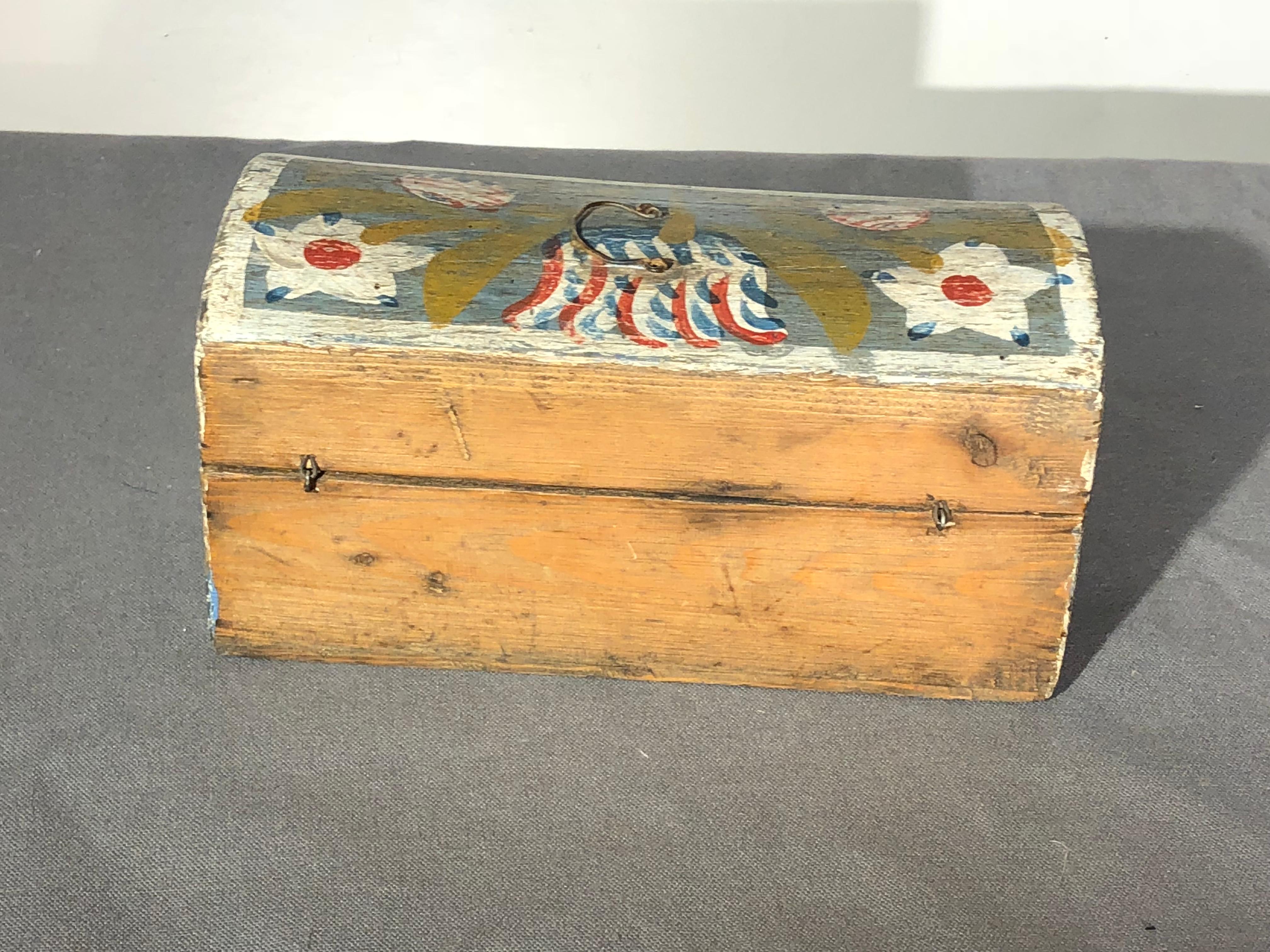 Three 19th Century French Painted Wedding Boxes 5