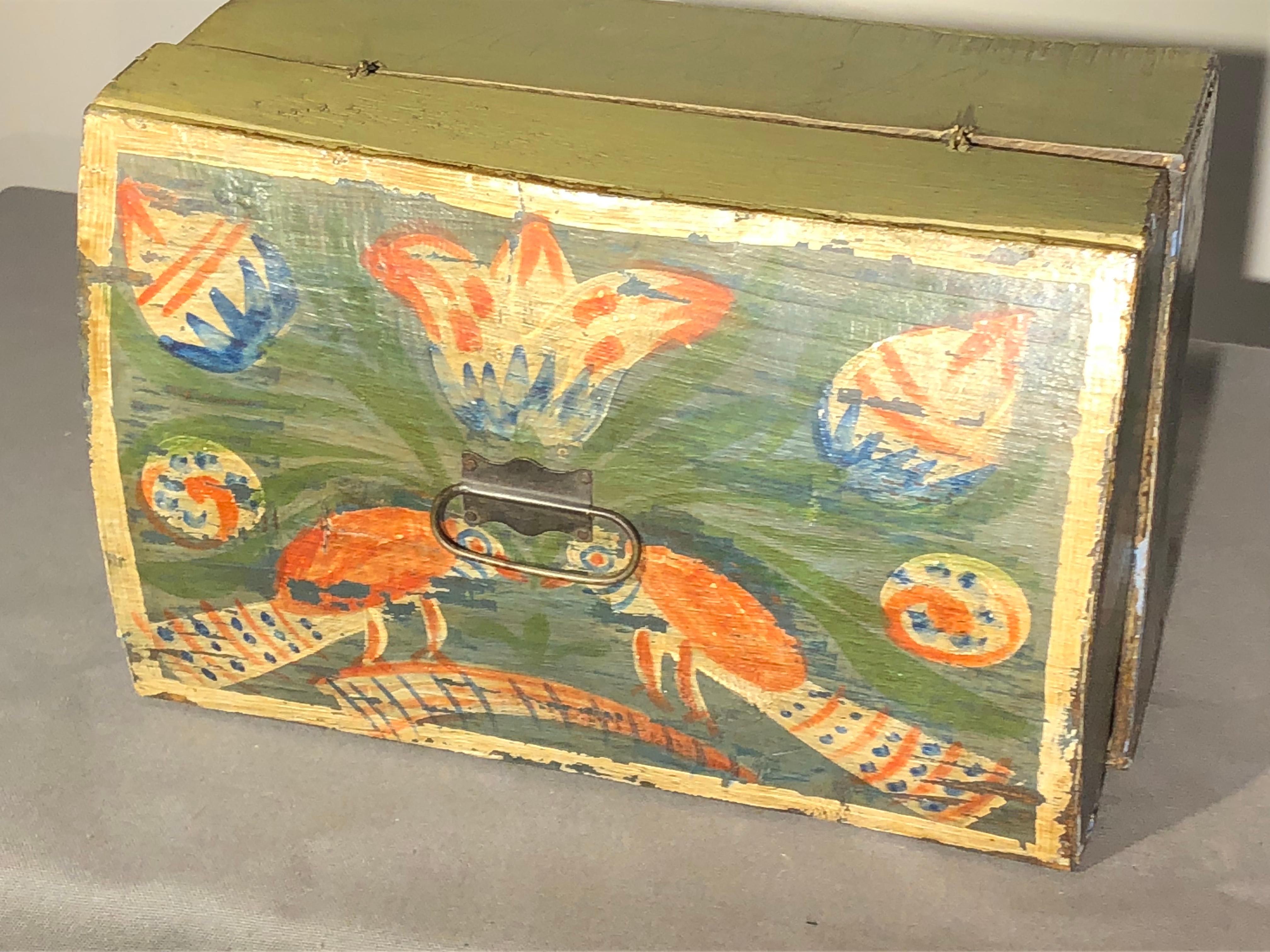 Three 19th Century French Painted Wedding Boxes 7