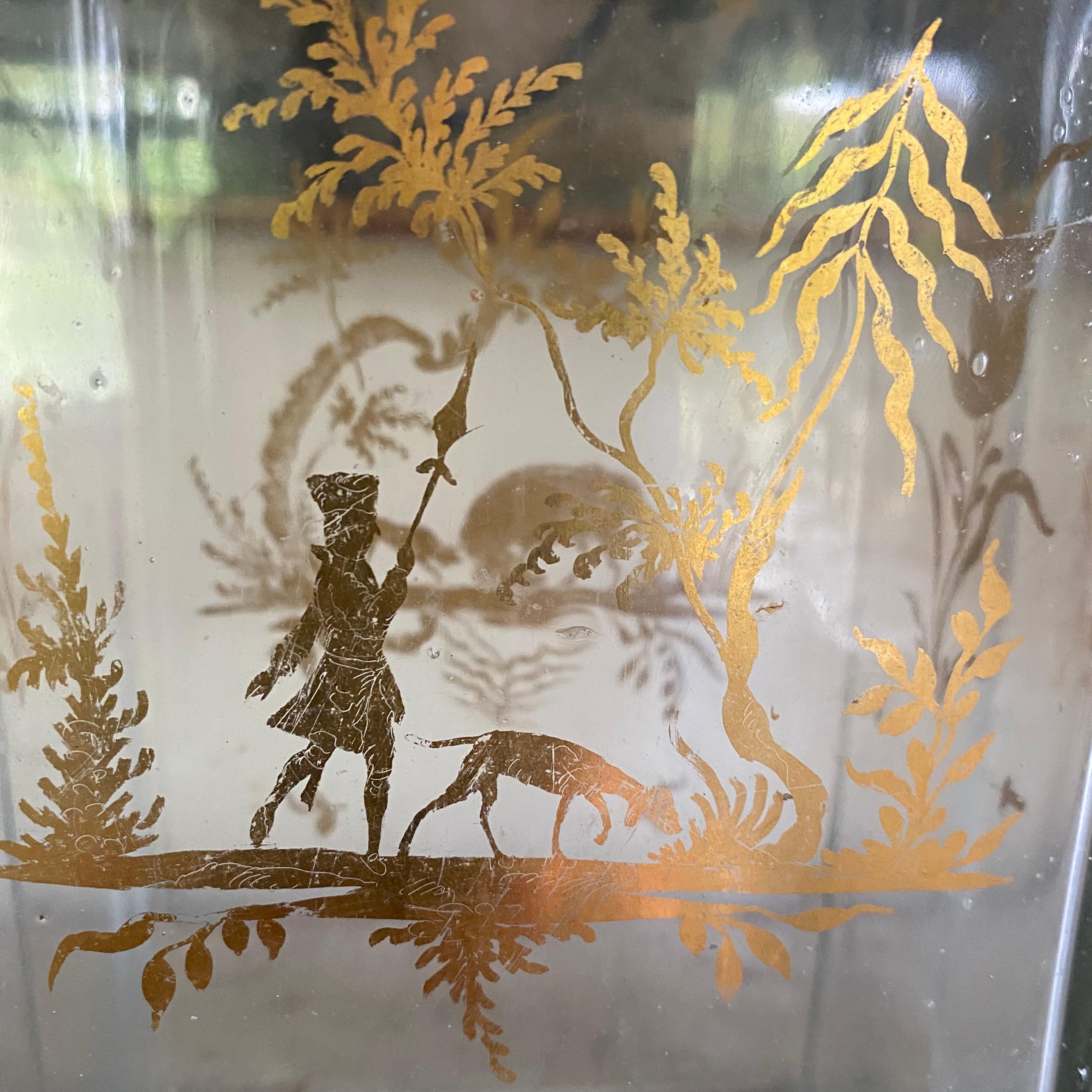 Three 19th century Bohemian Decanters 4