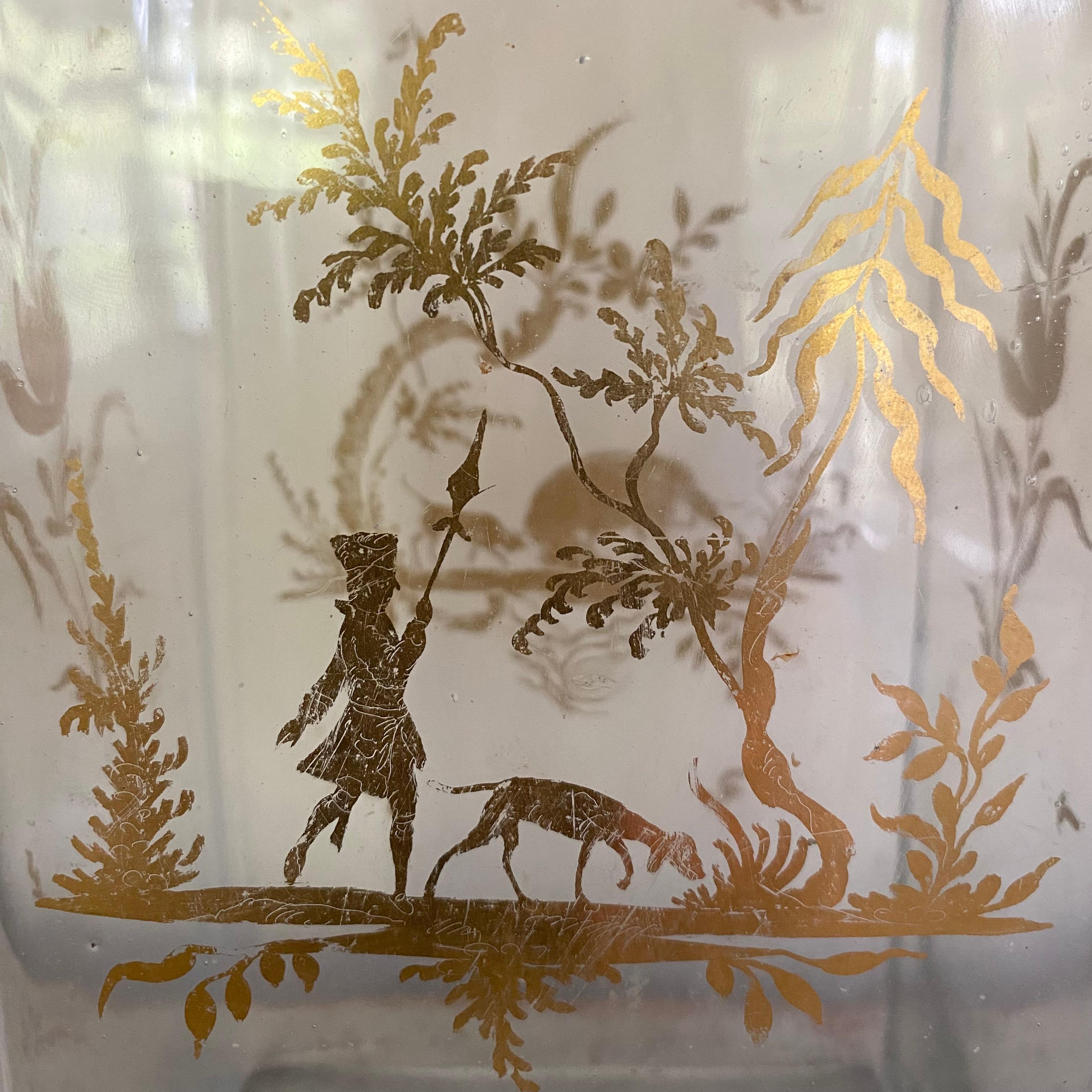 Three 19th century Bohemian Decanters 8
