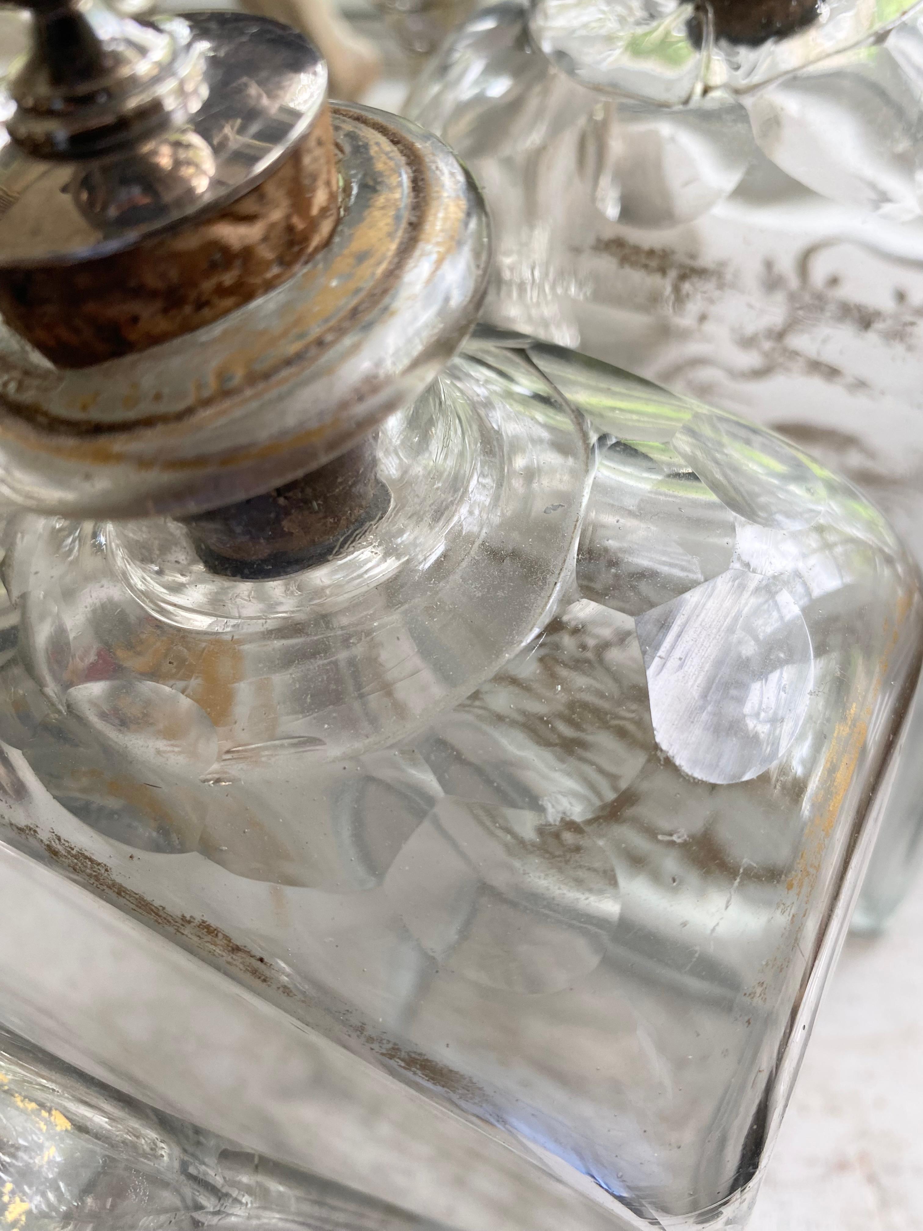 Three 19th century Bohemian Decanters 12