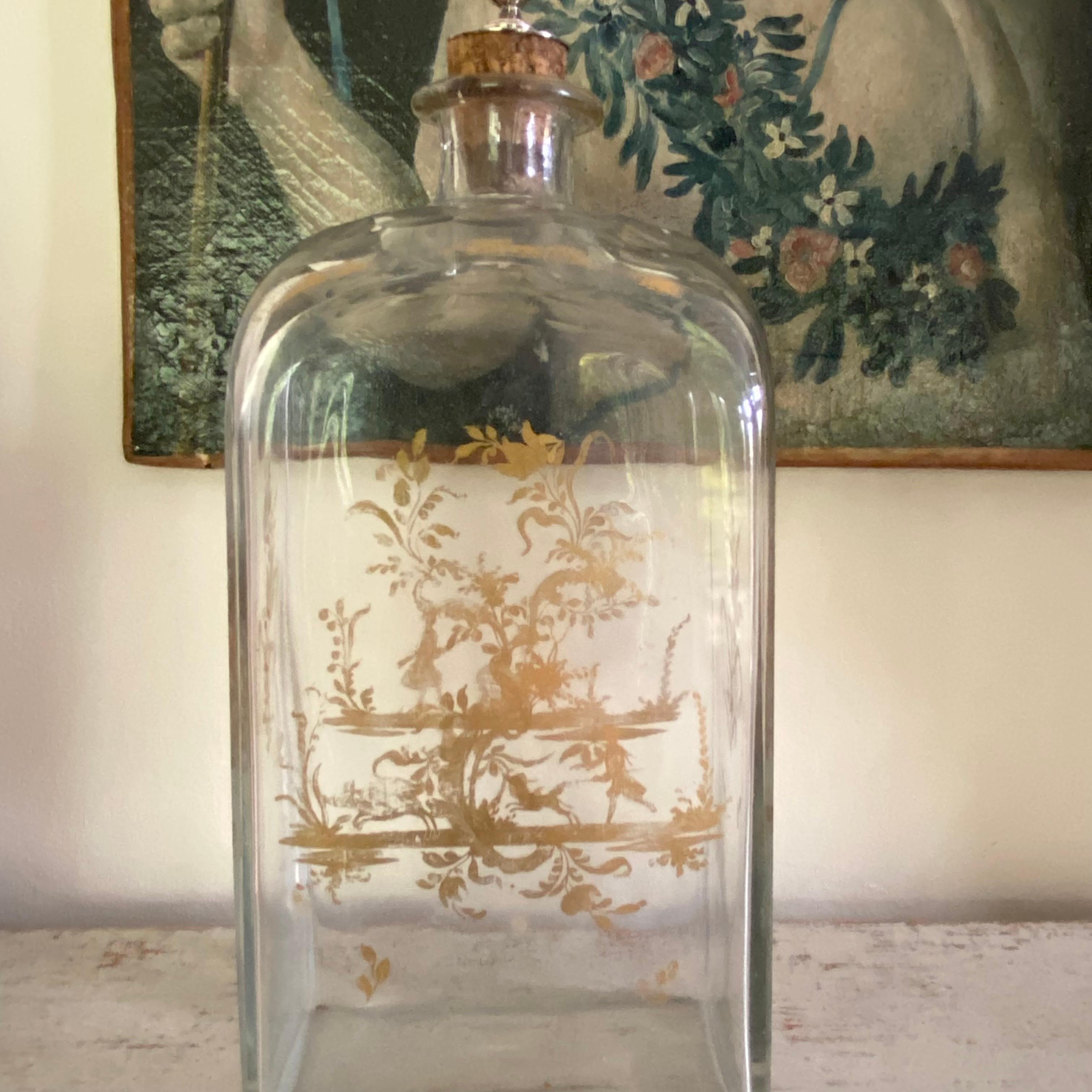 Three 19th century Bohemian Decanters For Sale 1