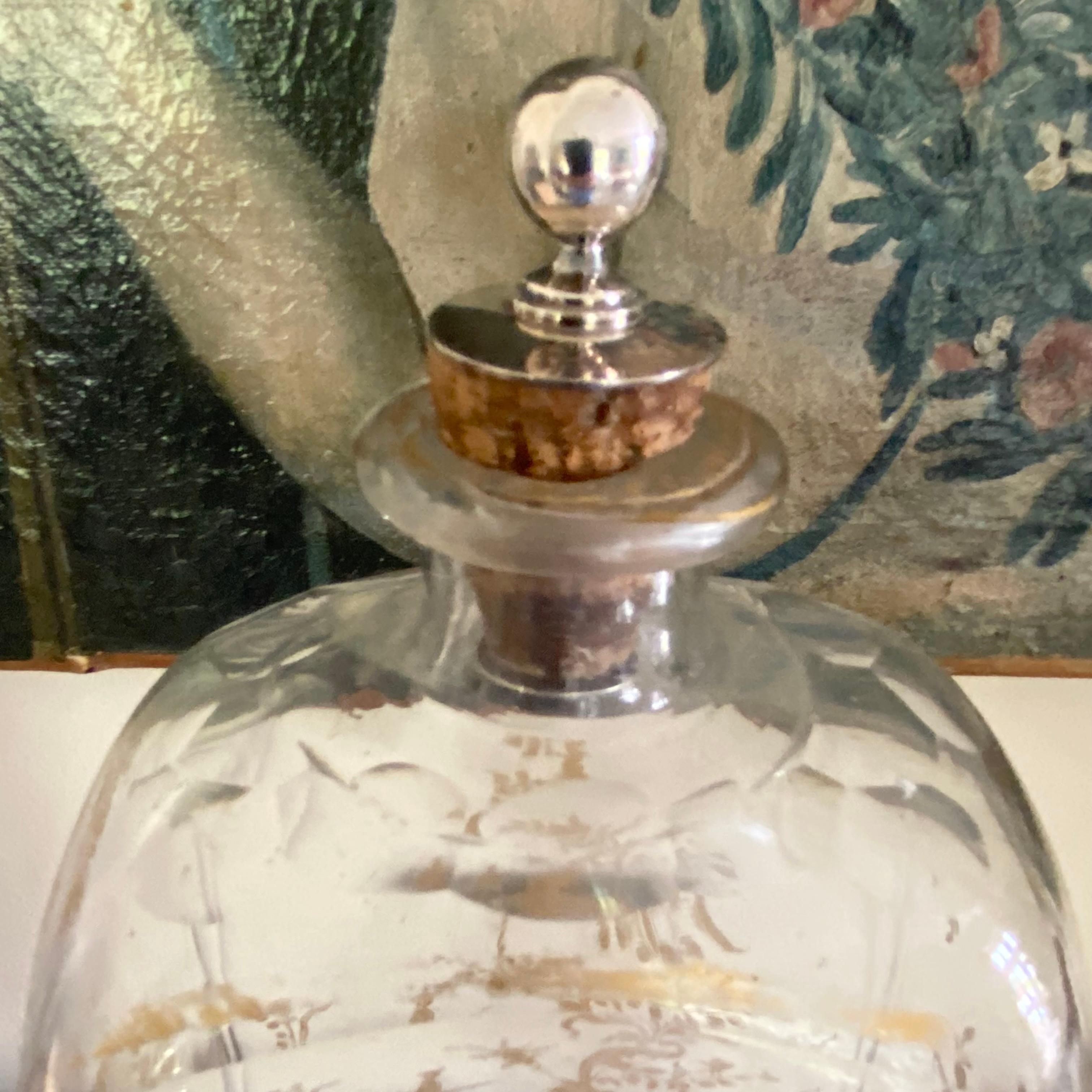 Three 19th century Bohemian Decanters For Sale 3