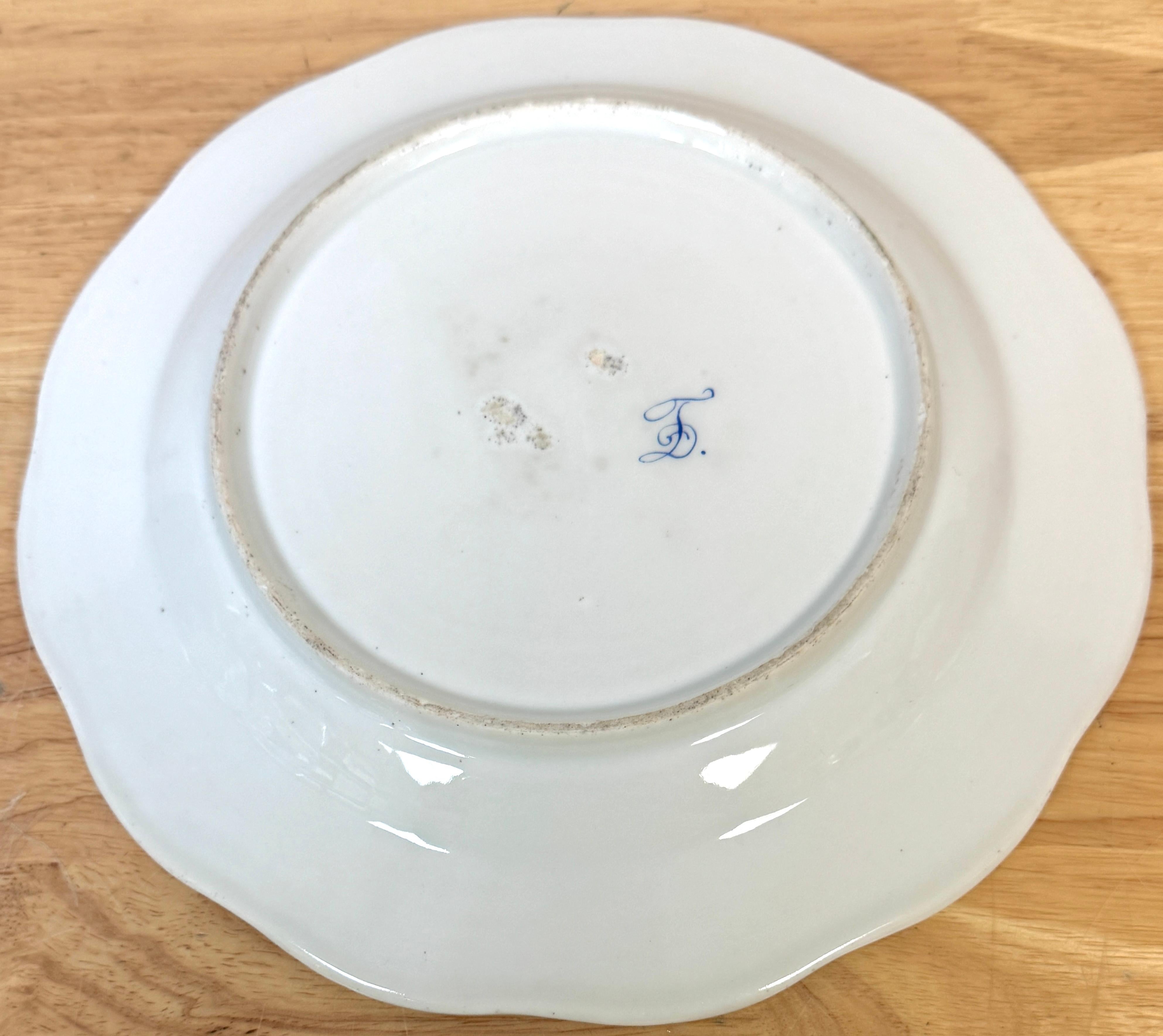 Three 19th Century Continental Naturalist Fruit, Insect, Vegetable Plates en vente 4