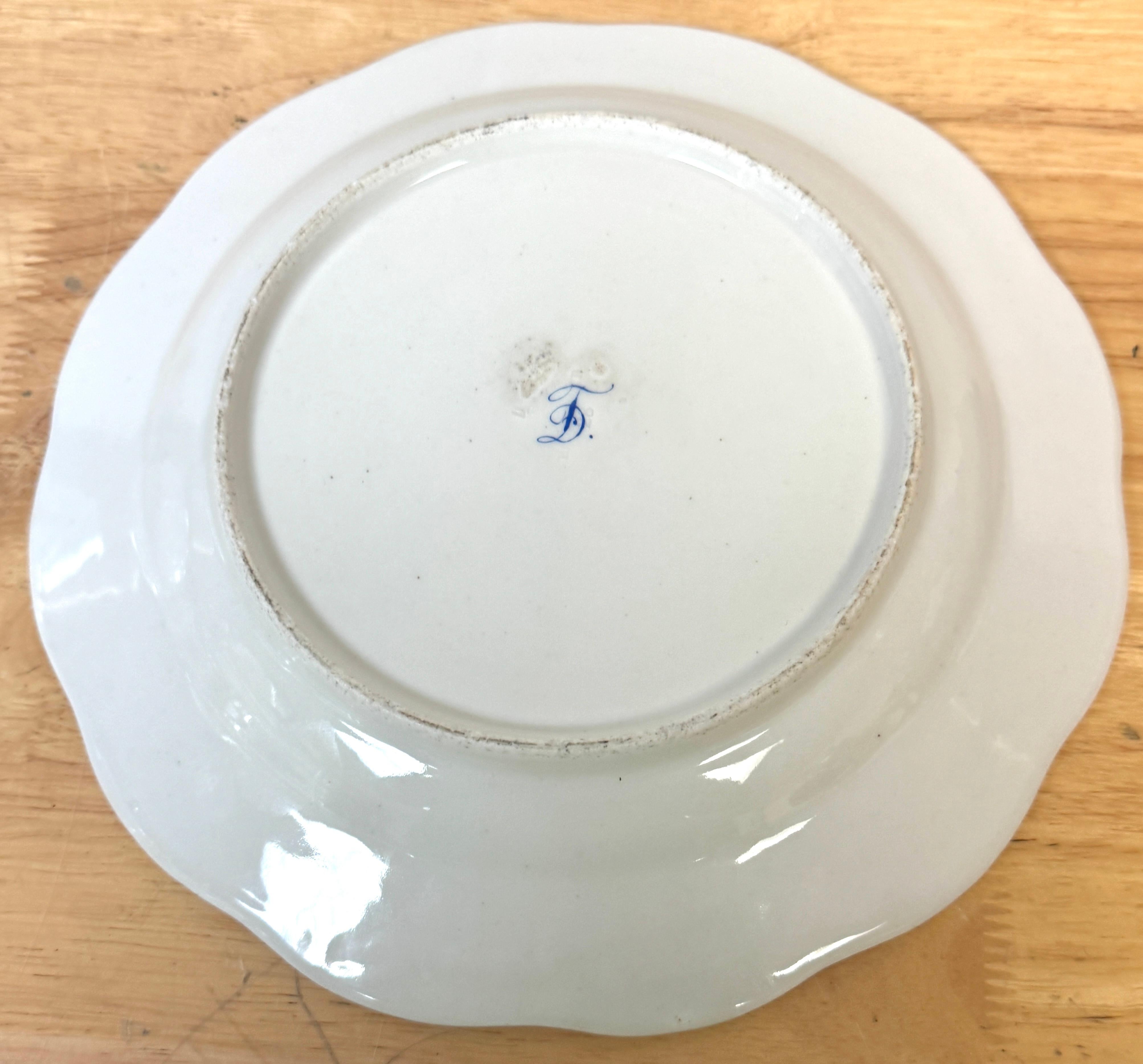 Three 19th Century Continental Naturalist Fruit, Insect, Vegetable Plates en vente 7