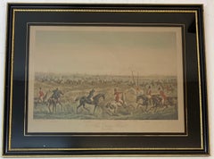 Three 19th Century Equestrian / Fox Hunt Hand Colored Engravings