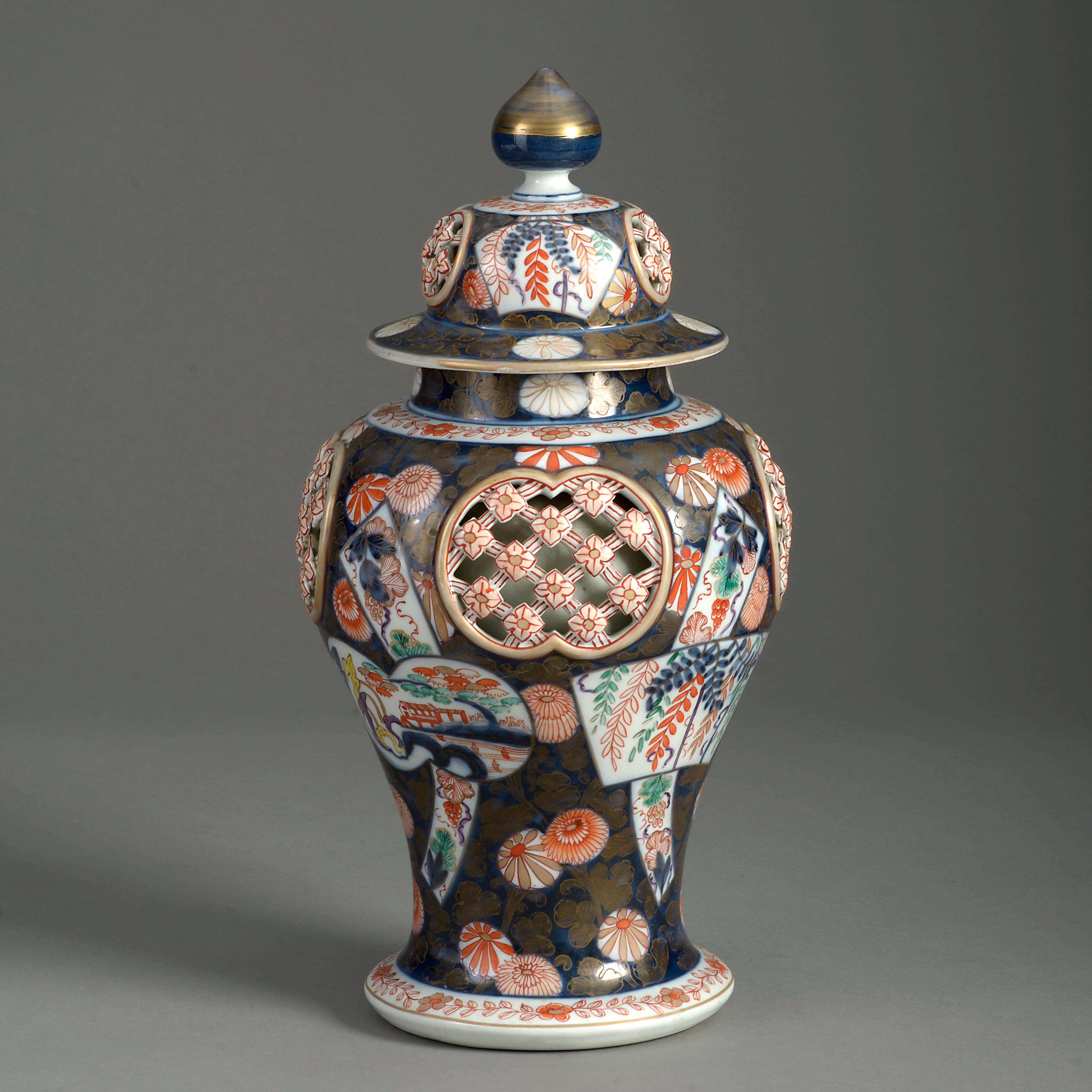 Three 19th Century Samson Imari Porcelain Vases For Sale 1