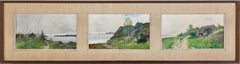 Three 19th Century Swedish Summer landscape paintings, signed and dated 1889