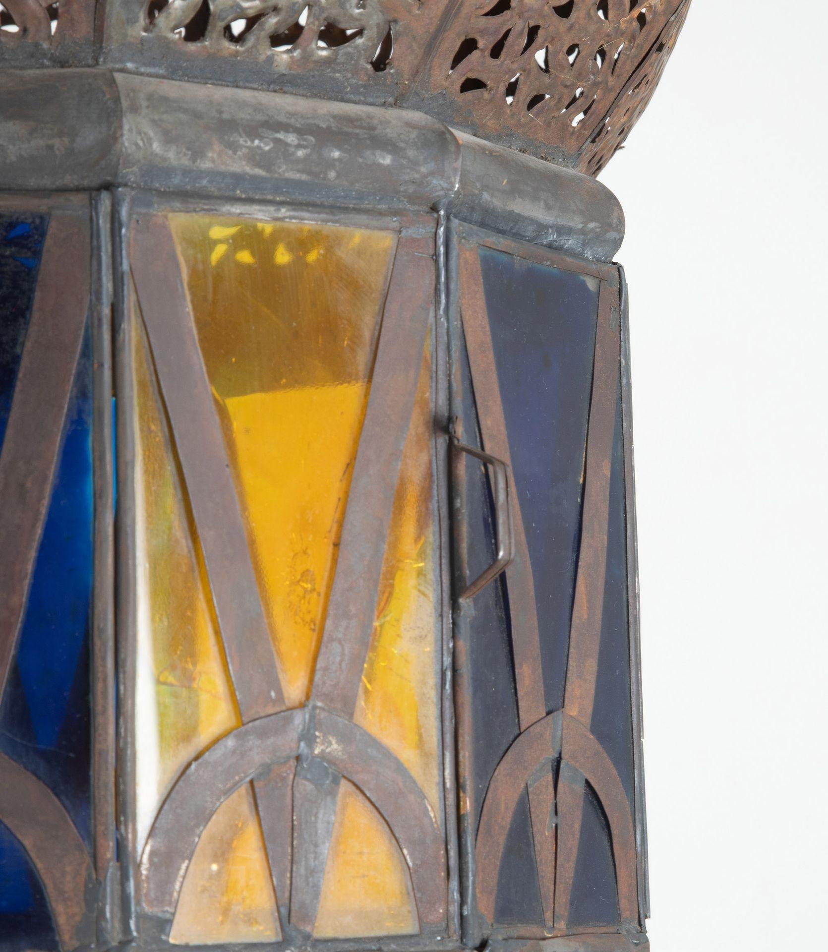 A set of three large Moroccan lanterns dating from the 1960's.
The lanterns have been rewired to current UK standards.