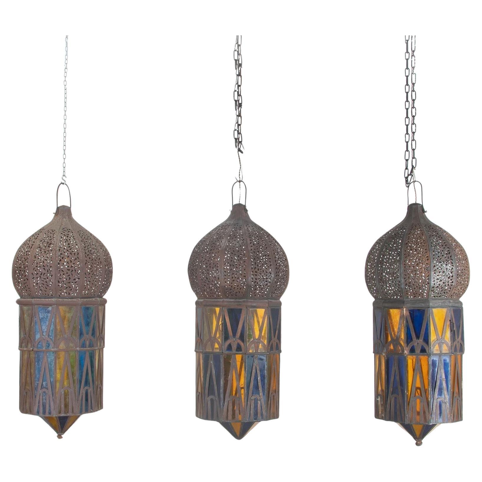 Three 20th Century Moroccan Lanterns