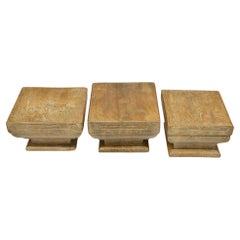 Tre antichi capitoli di legno