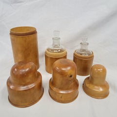 Trois anciens porte-bouteilles en faïence anglaise de S. Maw, Maw & Sons, vers 1910