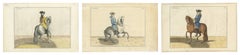 Three Antique Manège Horse Plates, Le Bijoux, Le Parfait & Le Gendarme, c.1727
