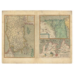 Three Antique Maps on One Folio: Turkey, Northern Egypt, and Ancient Carthage