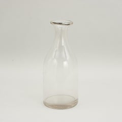 Three Antique Normandy Glass Wine or Cider Carafes