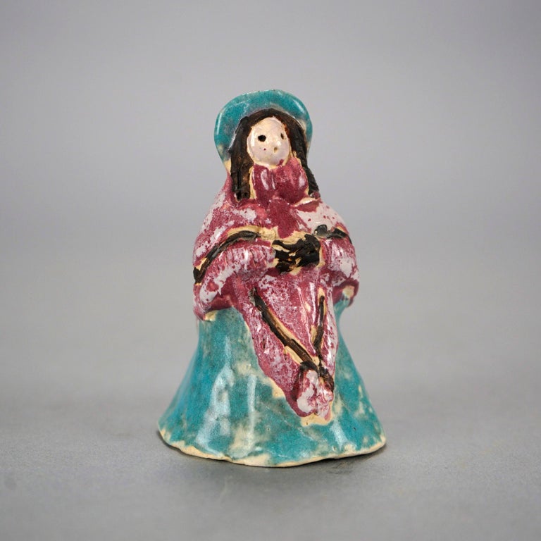 Three Antique Pottery Figurines by Overbeck, Circa 1920 at 1stDibs