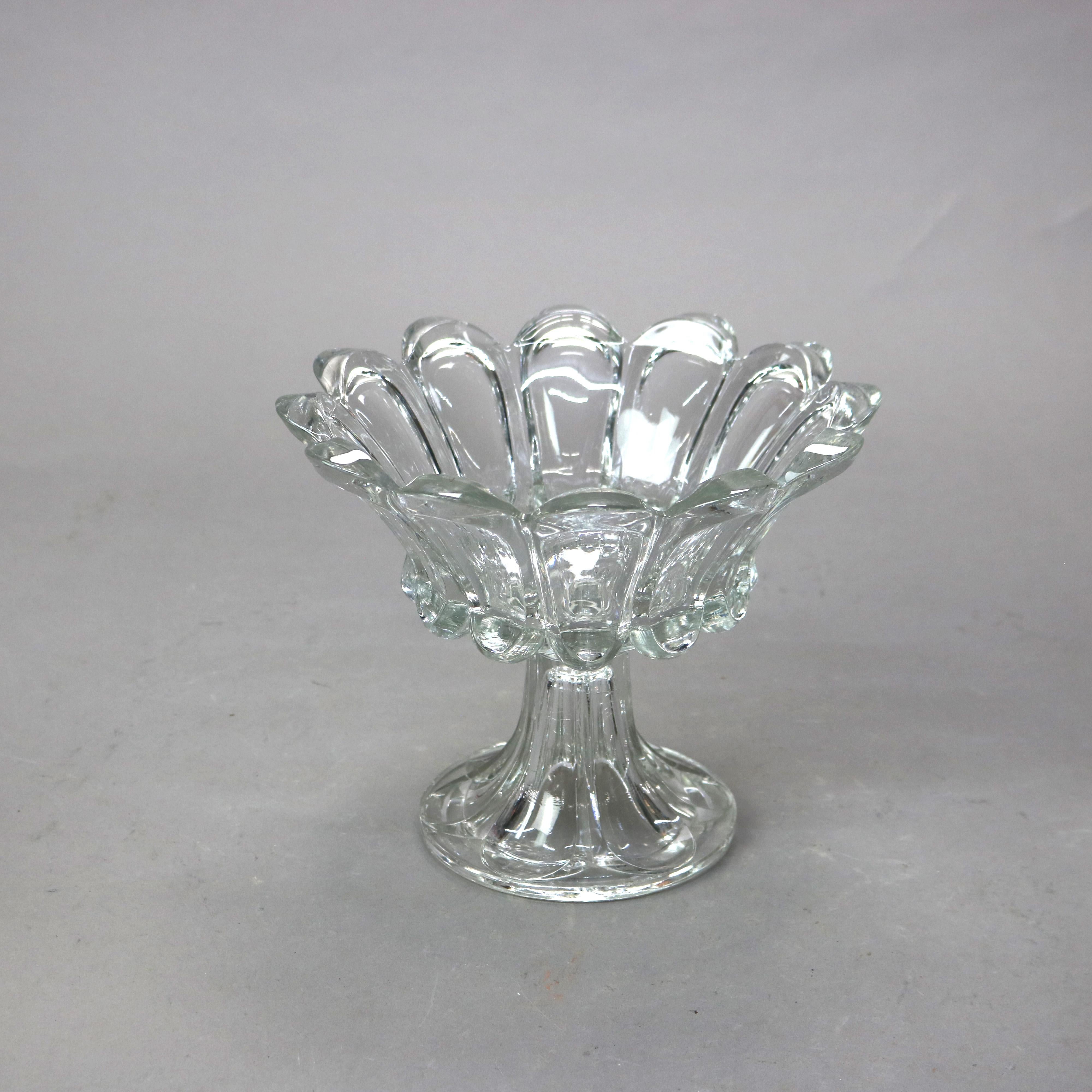 XIXe siècle Trois pièces anciennes en verre pressé 19ème siècle en vente