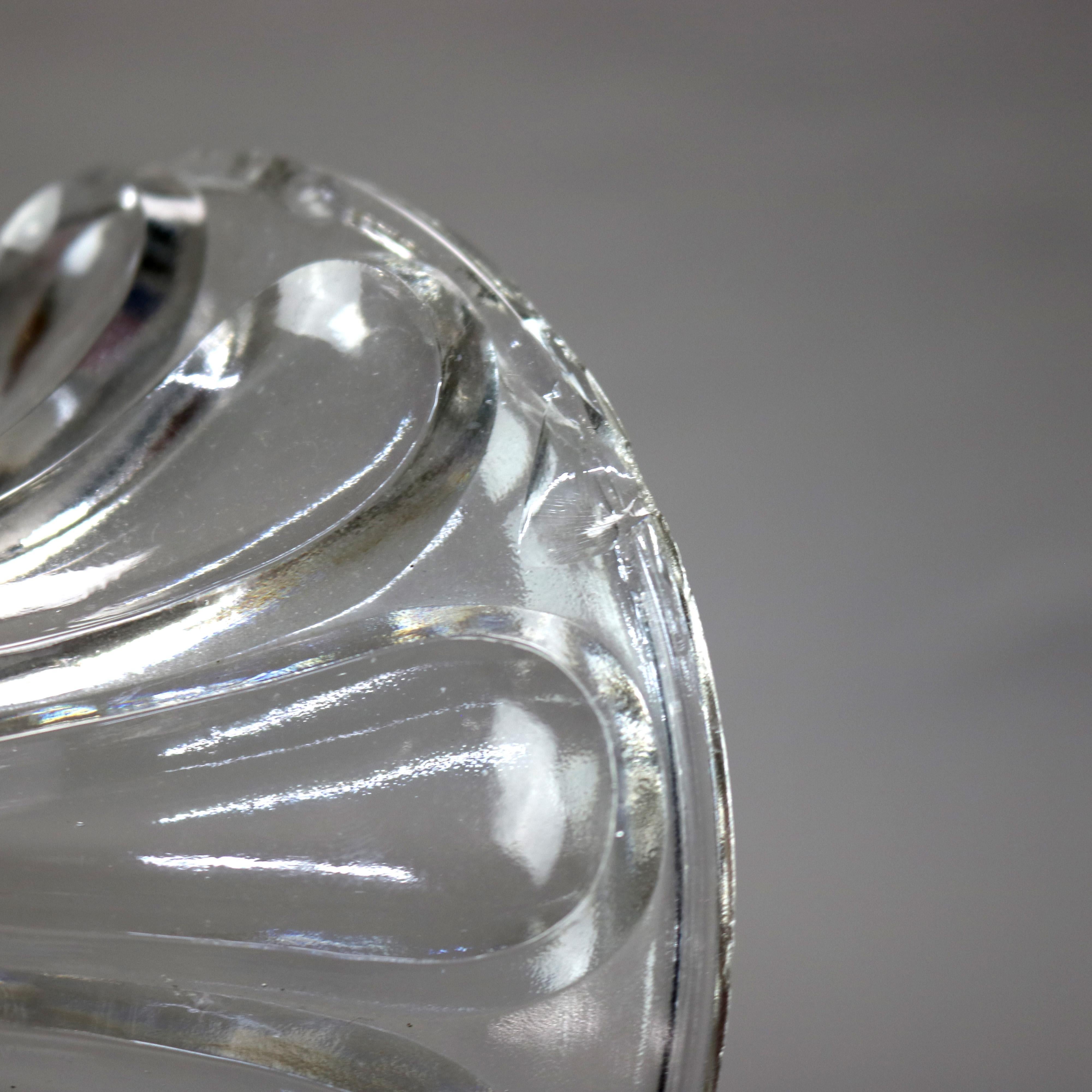 Trois pièces anciennes en verre pressé 19ème siècle en vente 1