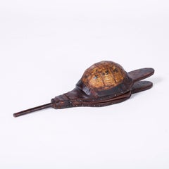 Three Antique Turtle Shell Bellows, Priced Individually