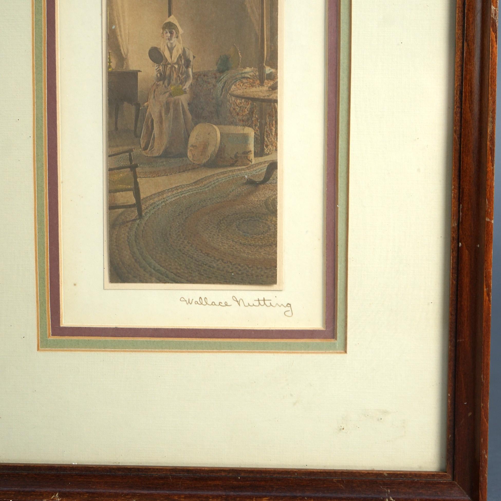 Three Antique Wallace Nutting Interior Prints Framed, C1920 For Sale 6