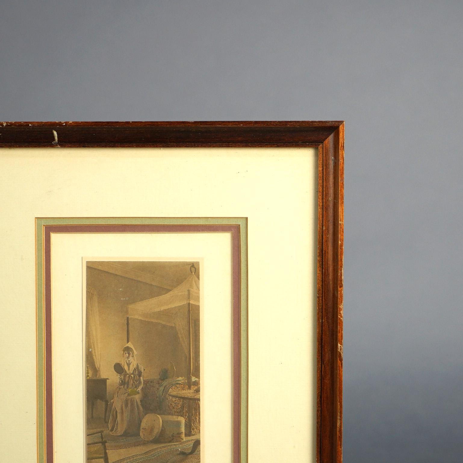 Three Antique Wallace Nutting Interior Prints Framed, C1920 For Sale 2