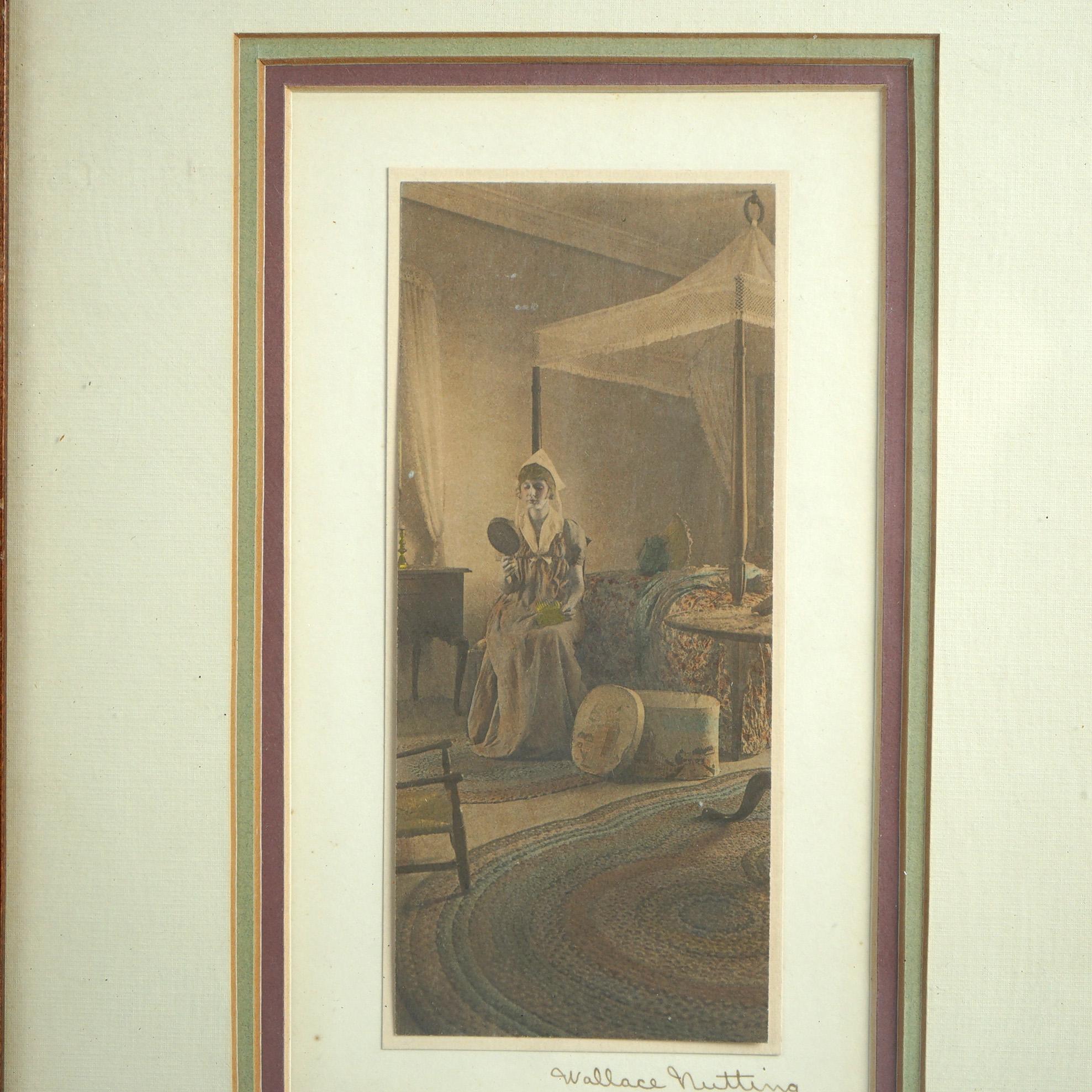 Trois gravures d'intérieur anciennes de Wallace Nutting encadrées, vers 1920 en vente 3