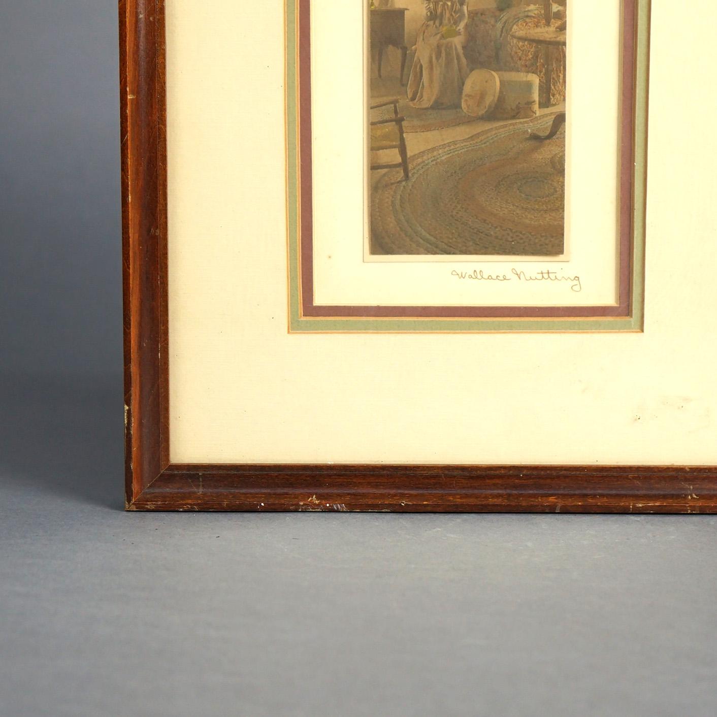 Three Antique Wallace Nutting Interior Prints Framed, C1920 For Sale 4