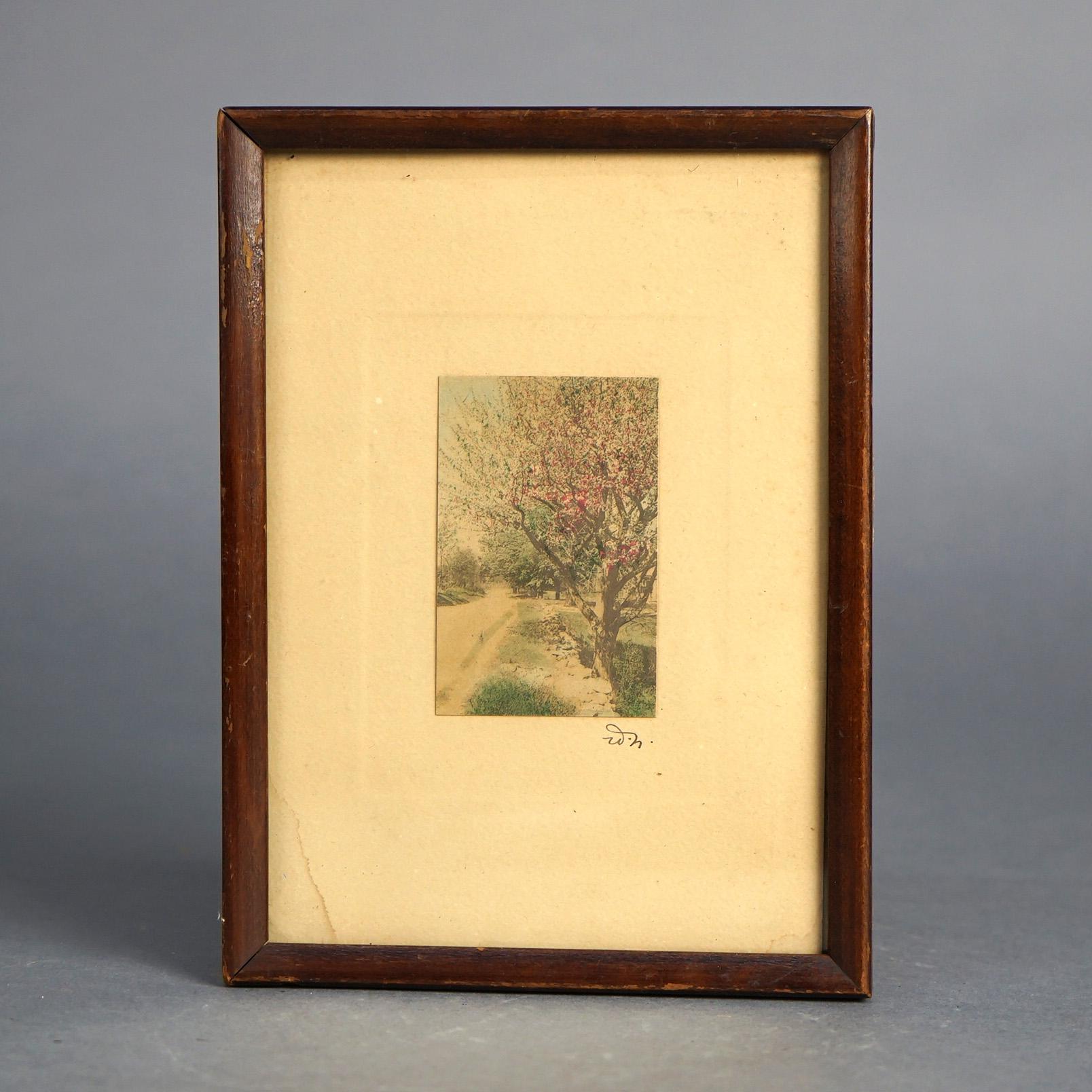 Three Antique Wallace Nutting Prints including Interior & Landscape Scenes C1920

Measures- Small (Tree): 7.75''H x 5.75''W x .5''D; Medium (Doorway with Blooms): 8.75''H x 10.75''W x 1''D; Tall (Gated Fence): 12.75''H x 8.75''W x 1.25''D