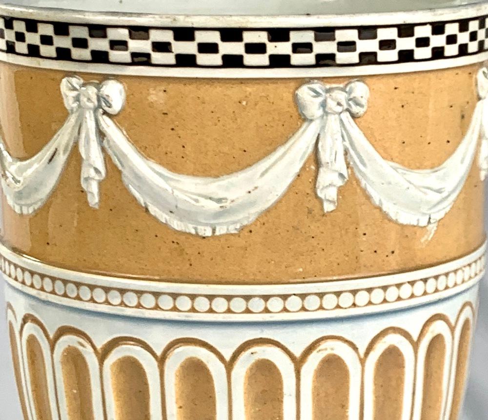 Neoclassical Three Antique Wedgwood Creamware Vases Late 18th Century England Circa 1790
