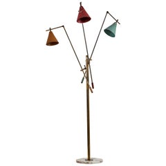Three-Arm Floor Lamp by Stilnovo