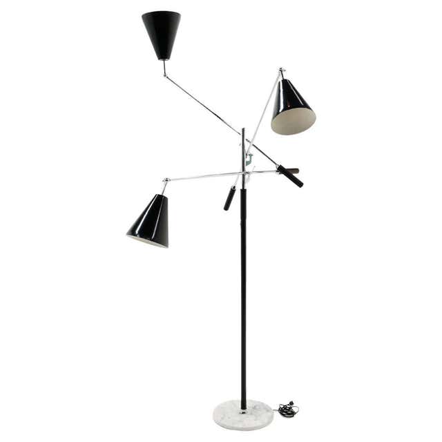Three-Arm Floor Lamp Fabulous French Design at 1stDibs