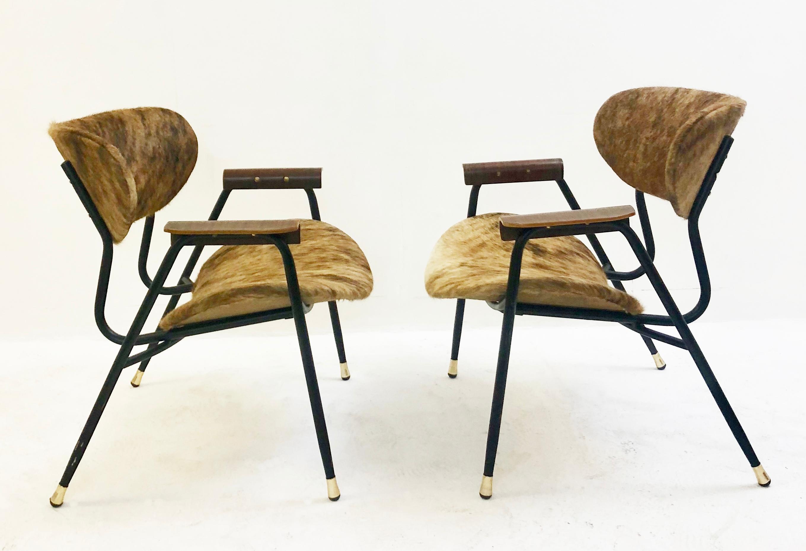 Three armchairs Gastone Rinaldi, 1950s.