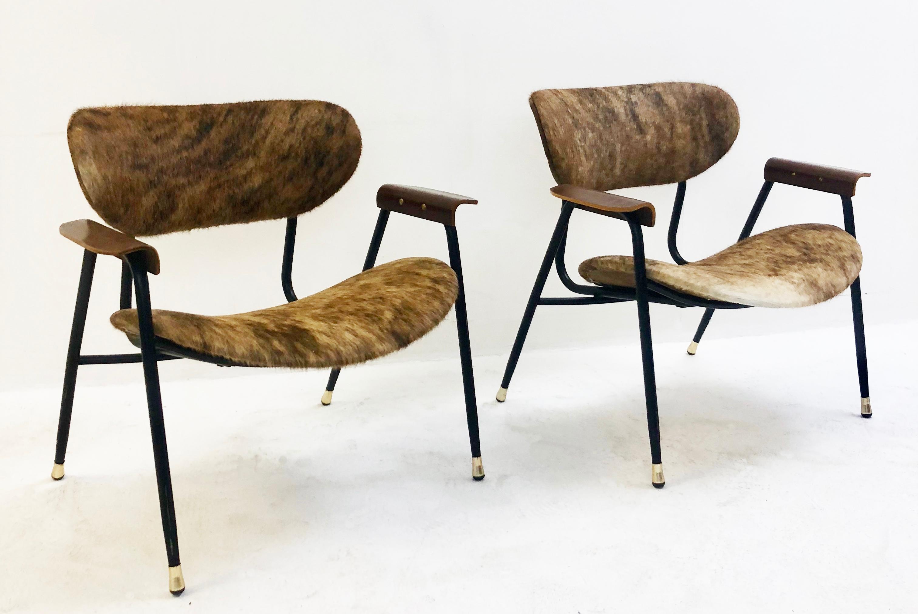 Three Armchairs Gastone Rinaldi, 1950s In Good Condition In Brussels, BE